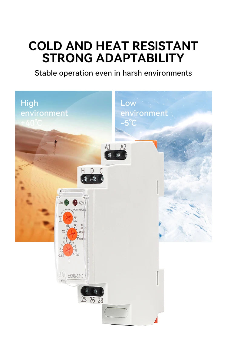 ETEK Floatless Water Level Relay Switch Electronic Liquid Level Controller 5A  AC 220V  SPDT 12V EKR8