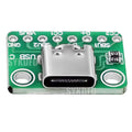 USB 3.1 Type C Connector 16 Pins Type-C Female Socket Receptacle Adapter Type-C 16Pin Adapter Board 8pin 512  Dual Resistor 5.1K