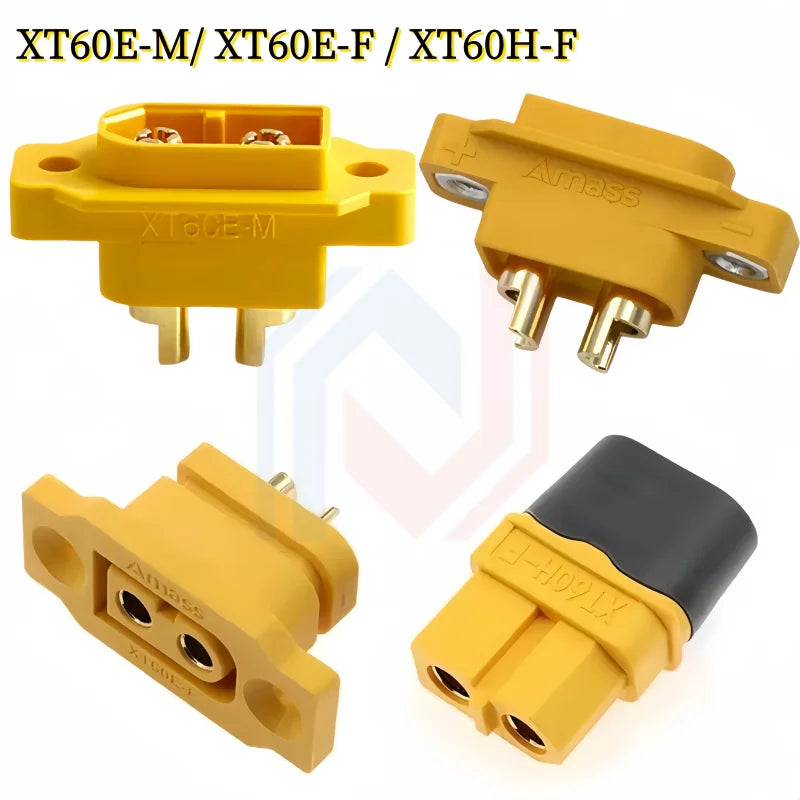 XT60 Model Aircraft Power Battery Plug XT60E-M / XT60E-F / XT60H-F Can Be Fixed With Nut Extension Cord