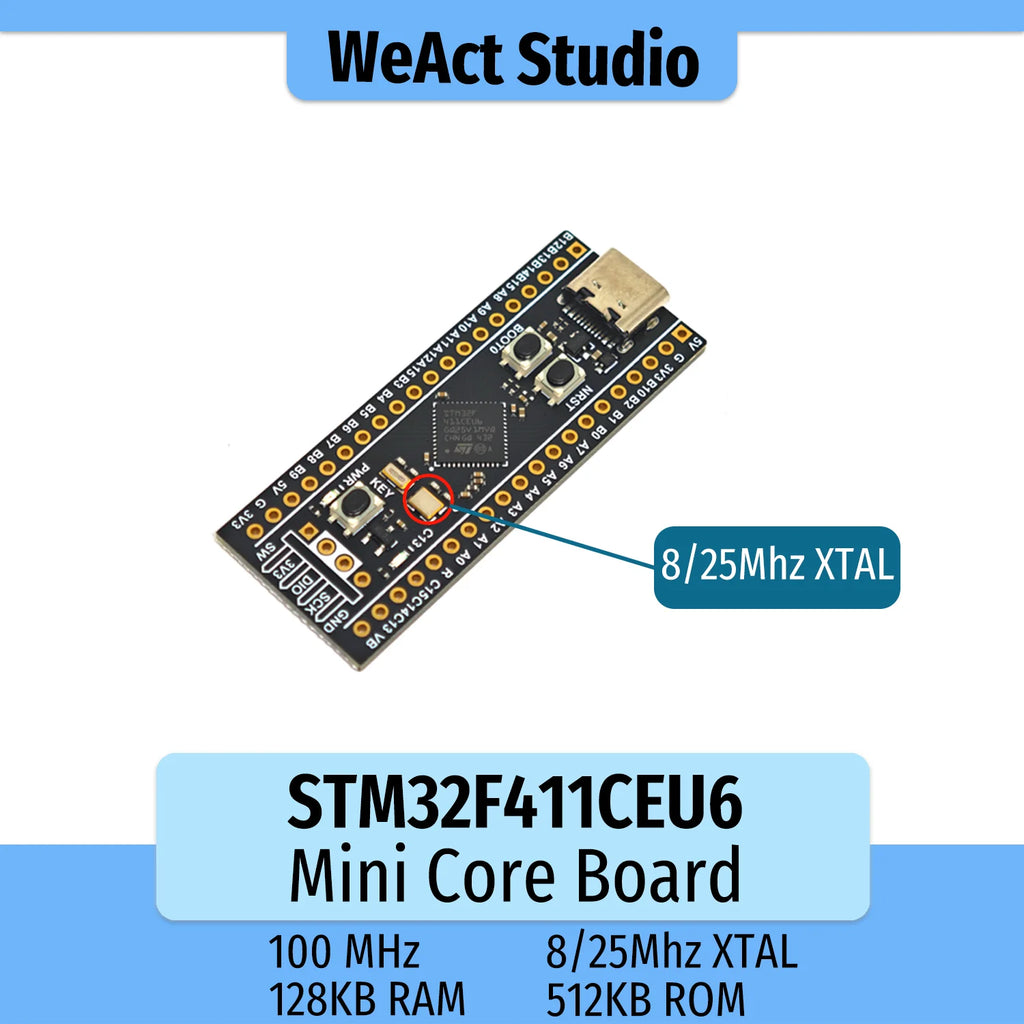 STM32F411CEU6 STM32F411CE STM32F411 STM32F4 Black Pill ARM STM32 Minimum System Development Board Demo Board Core Board