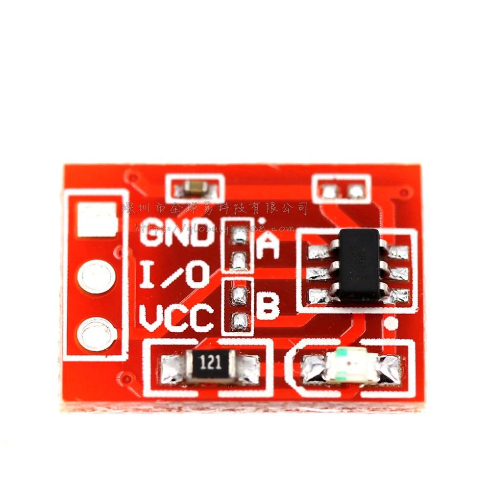 100/200/300/400PCS TTP223 Touch Button Module Capacitor Type Single Channel Self Locking Touch Switch Sensor