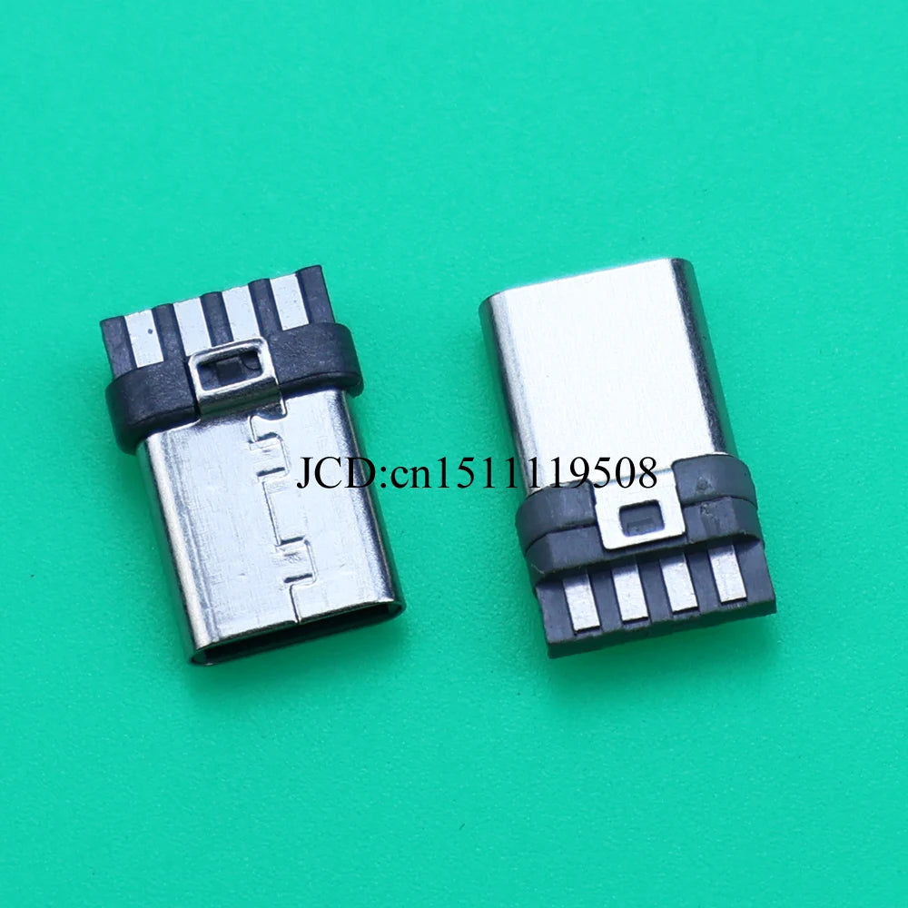 10pcs USB 3.1 Type-C Connector 24 Pins Male / Female Socket Receptacle Adapter to Solder Wire & Cable 24 Pins Support PCB Board