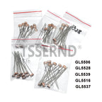 50PCS/lot LDR Photo Light Sensitive Resistor Photoelectric Photoresistor 5528 5506 5516 5537 5539 GL5528 For Arduino
