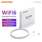 Comfast Wifi 6 High Gain Antenna Dual-band Signal SMA Connector With Extension Base for 802.11AX Router & Network Card 1.5Meter
