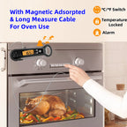 2 In 1 Long Cable Food Meat Thermometer Cooking Precise Fast Digital Food Thermometer Kitchen Oven Kit Waterproof