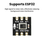 MS4030 Omnidirectional MEMS Microphone Module High Precision 24Bit I2S Output Compatible with INMP441 for Smart Home ESP32