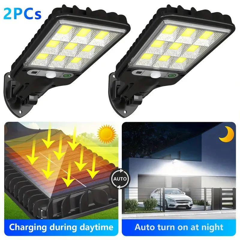 4/2/1 Solar Lights Outdoor Motion Sensor Lights Outdoor Street Lights IP65 Wall Lights Sidewalks Courtyards Garages Corridors