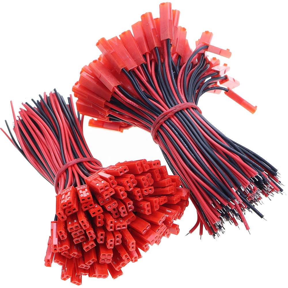 JCD For LED Lamp Strip RC Toys Battery 26 AWG JST Plug Connector 2 Pin Male Female Plug Connector Cable Wire  10/30cm