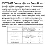 XGZP6847A pressure sensor, 0-40KPa air pressure sensor module, water level sensor module, air pressure