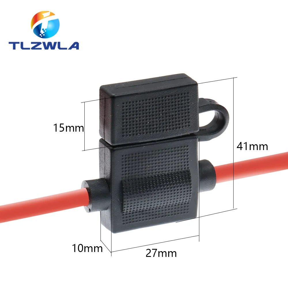 ATC Medium Blade Waterproof Fuse Holder For Automobile 32V 18/16/14/12/10AWG Standard Fuse Insert 1A 2A 3A 4A 5A 7.5A 10A 15A-50