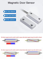 Metal Door Magnetic Sensor Window Reed Switch Detection Contact Security Alarm