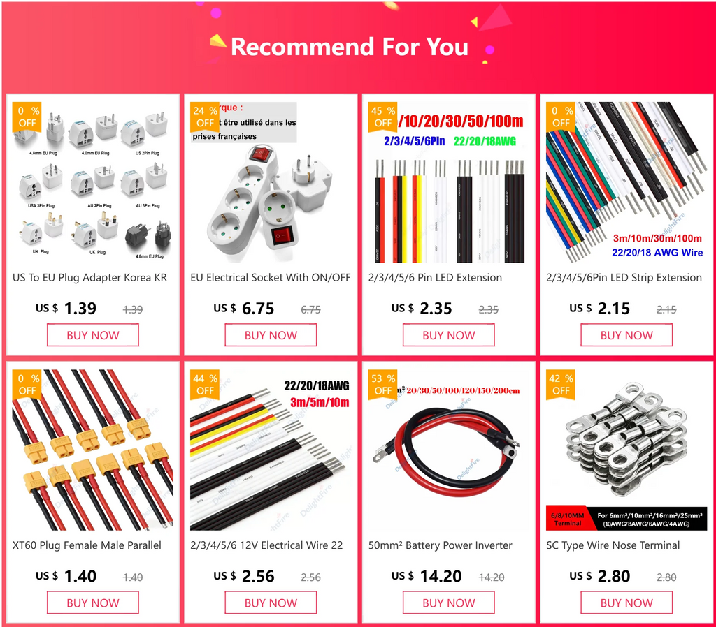 1-10Pcs 5.5 x 2.1mm 12V DC Power Male Plugs Connector Female Jack Screw Nut Panel Mount Adapter For DIY Projects Connector