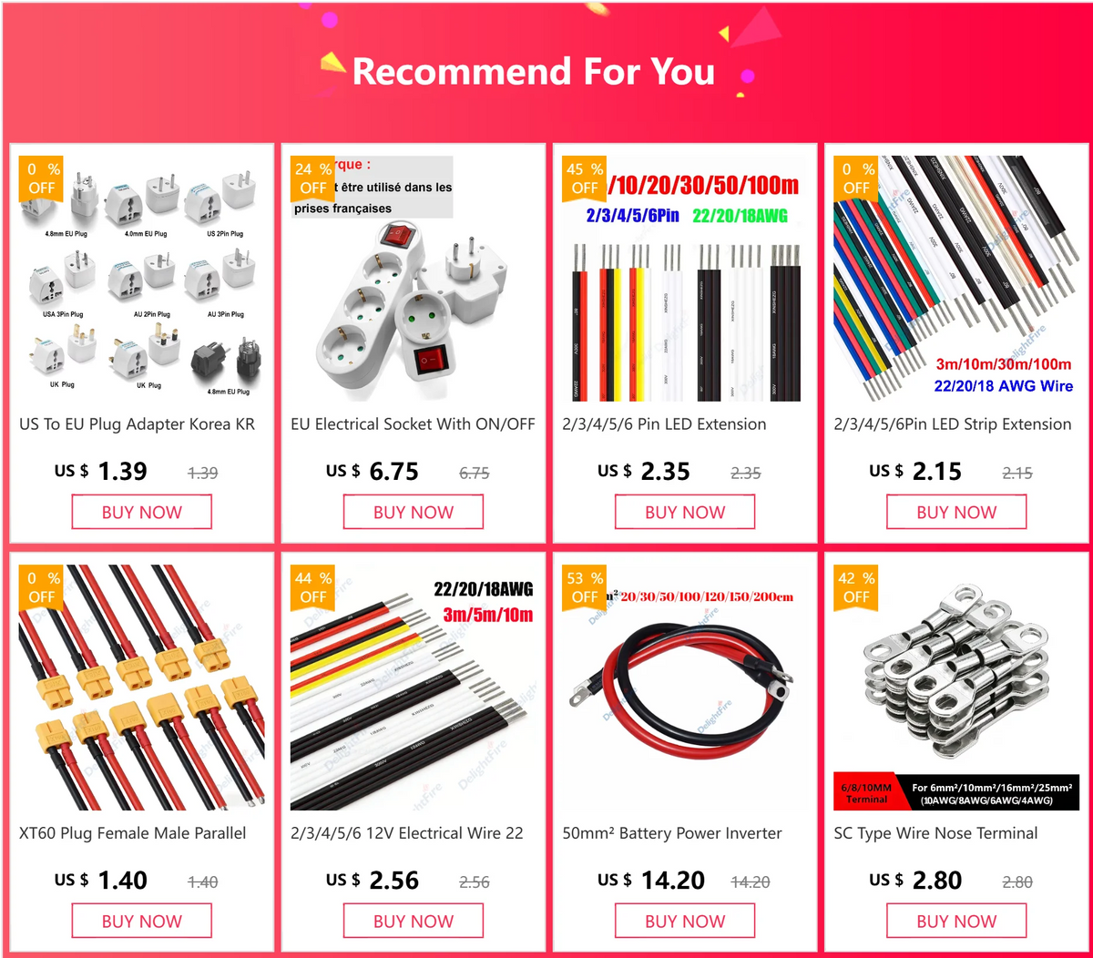 1-10Pcs 5.5 x 2.1mm 12V DC Power Male Plugs Connector Female Jack Screw Nut Panel Mount Adapter For DIY Projects Connector