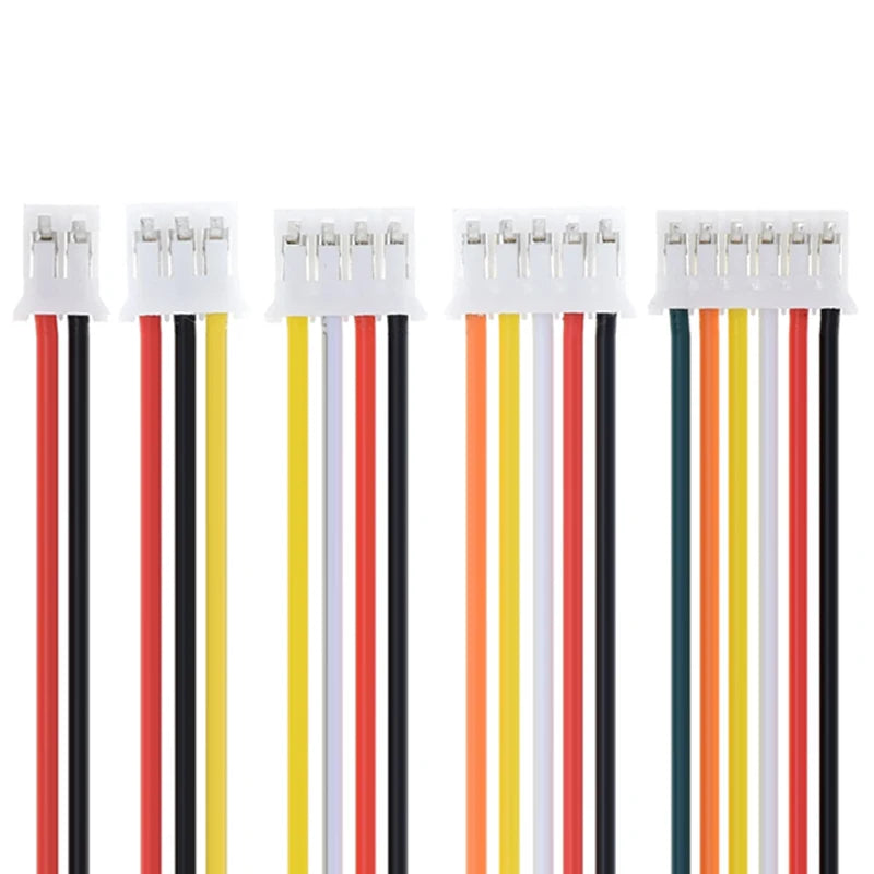 10PCS JST PH2.0 PH 2.0mm Wire Cable Connector 2/3/4/5/6/7/8/9/10/12 Pin 2.0MM Pitch  Plug 10CM/20cm/30CM Wire Length 26AWG