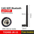 10Pc 2.4GHz Wifi uhf Antenna Omni Directional SMA Male TX2400-JZ-3 2.0dBi 2.4 GHz Mini Omnidirectional Antenna for communication