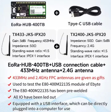 EoRa-HUB-900TB EoRa-HUB-400TB ESP32-S3 Development Board LR1121 Dual-Band LoRa Module LoRaWAN Hub Gateway Bluetooth WiFi Support