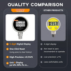 Moray ME261P Air/Water/Oil Digital Pressure Gauge 0.5%FS Stainless Steel Material IP54 Five-Digit Display