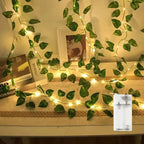 2M 20 LED Green Leaf String Light Garden Lights New Year Decorations String Lamp Wedding Thanksgiving Christmas Decoration