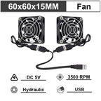 Gdstime 40mm 50mm DC 5V USB 60mm 70mm TV Box Cooling Fan 120mm 140mm Brushless AV Receiver Cooler w 2 in 1 USB Controller Cable
