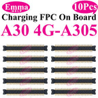 10pcs USB Charger Charging Port On Board FPC Connector For Samsung A10 A20s A50s A30s 40 A70 A10s M12 M14 M15 M16 Plug 78 Pin