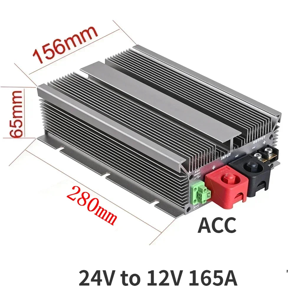 24 Volt to 12 Volt 24V to 12V 85A-300A Step Down Converter Voltage Regulator DC/DC Buck Transformer Power Supply CE Waterproof