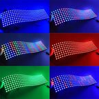 1-10Pcs WS2812B RGB Flexible 4X12 8X8 16x16 8x32 Pixel Led Panel Matrix Screen Module WS2812 Individually Addressable IC DC5V