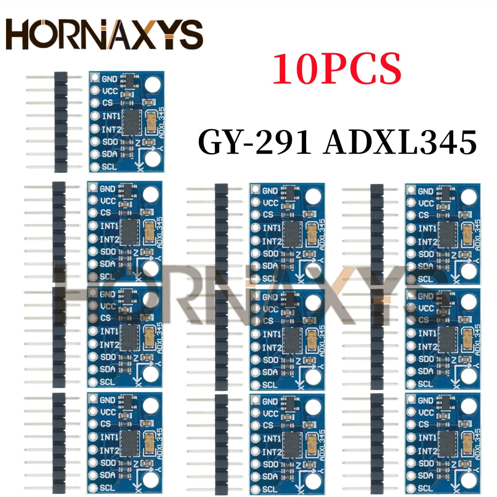 1-10pcs GY-291 ADXL345 digital three-axis acceleration of gravity tilt module IIC/SPI transmission In stock