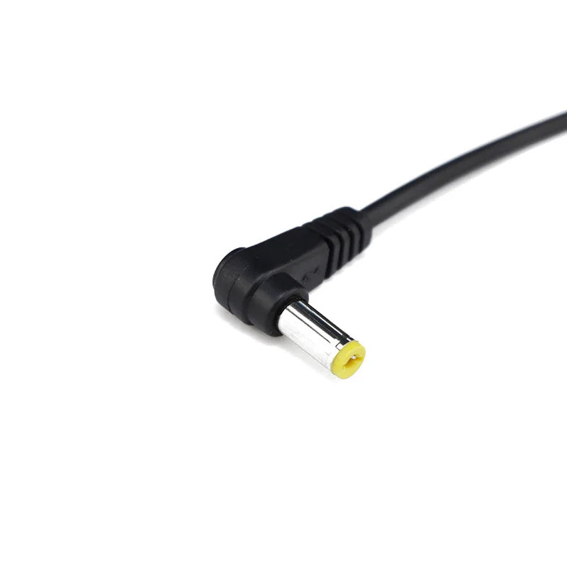 DC 5.5*2.1 / 5.5*2.5 Male 90 Degree Right Angle Connector Power DIY Cable Charging Line Monitoring Power Extension Wire