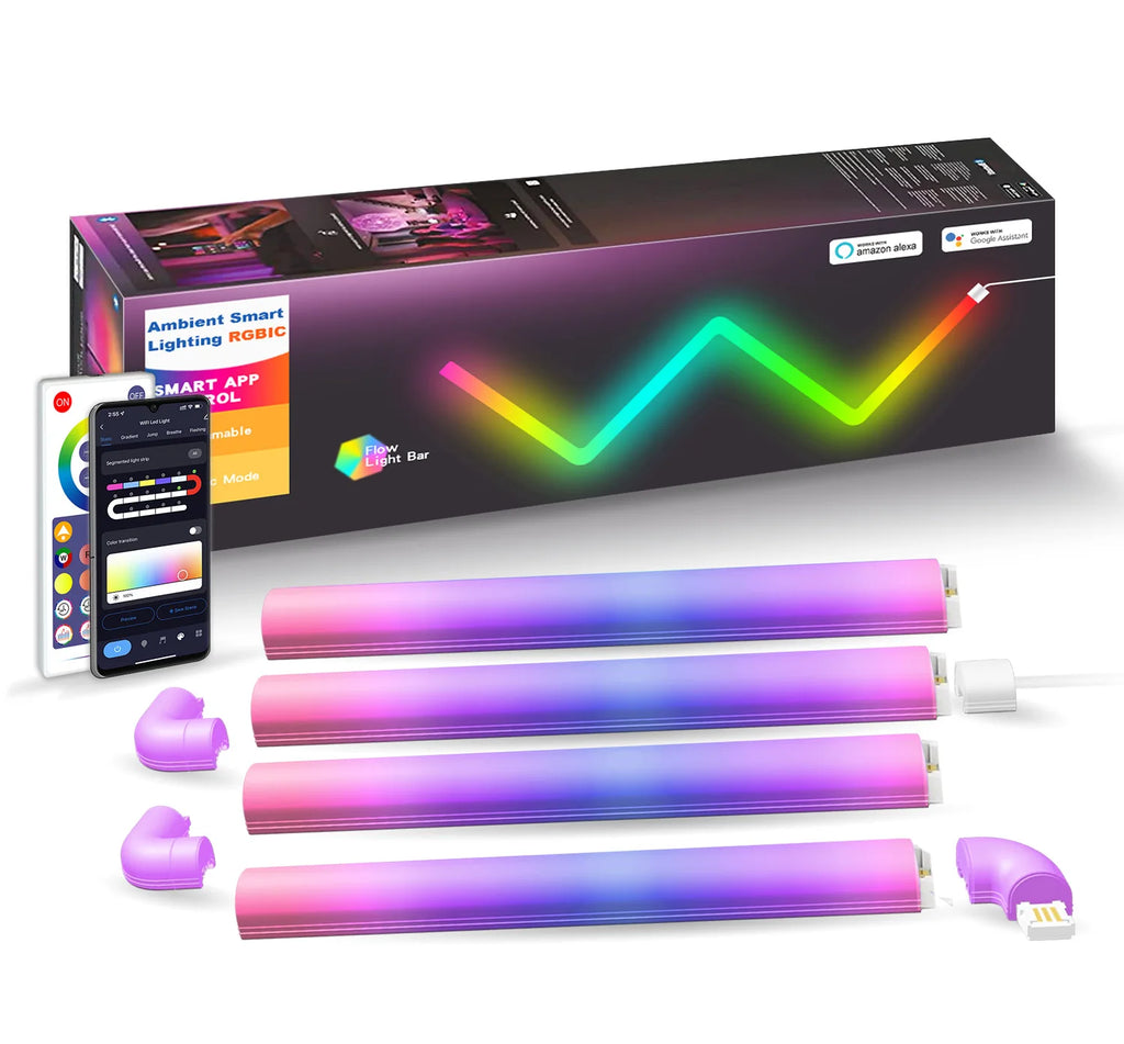 DC12V Creative BT/TUYA WiFi Splicable Remote Control Bedside Indoor Smart RGB Graffiti Net Red Atmospheric Wall Lamp