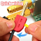 Portable 32A 4mm Banana Plug Solderless Quick Connect High Current Gold-Plated Banana Connectors Audio Copper Speakers Amplifier