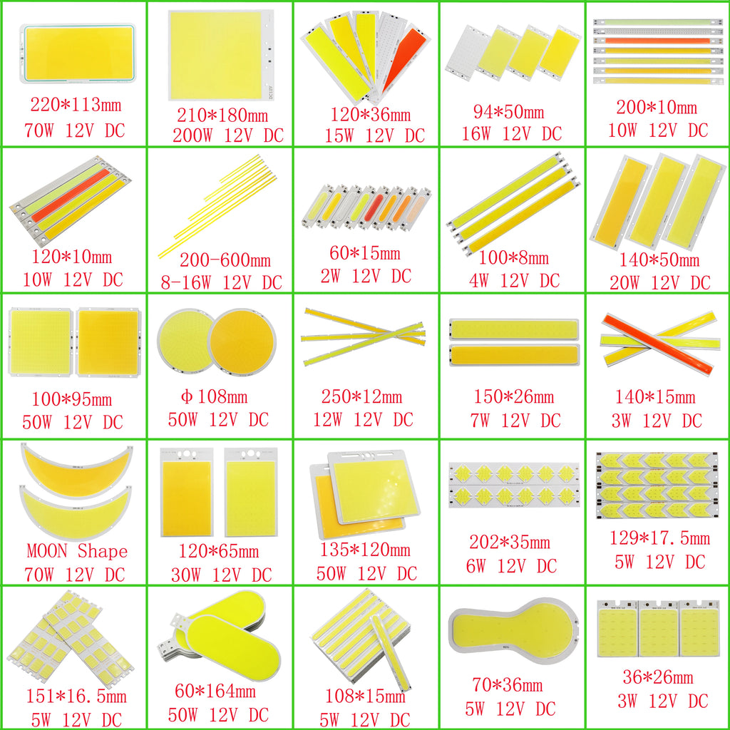 [SUMBULBS] 19x19mm 17mm LED COB Light Source Diode Chip Cold 30-33V 10W 15W 20W 30W for Down Track Lamp DIY Lamp Bulb