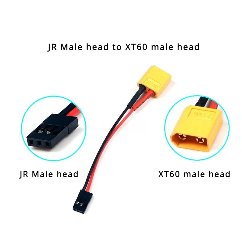 1-10Pcs JST XT30 XT60 JR Tamiya T Plug Male Female Cable Converter Wire Length 10CM 22AWG Silicone Wire