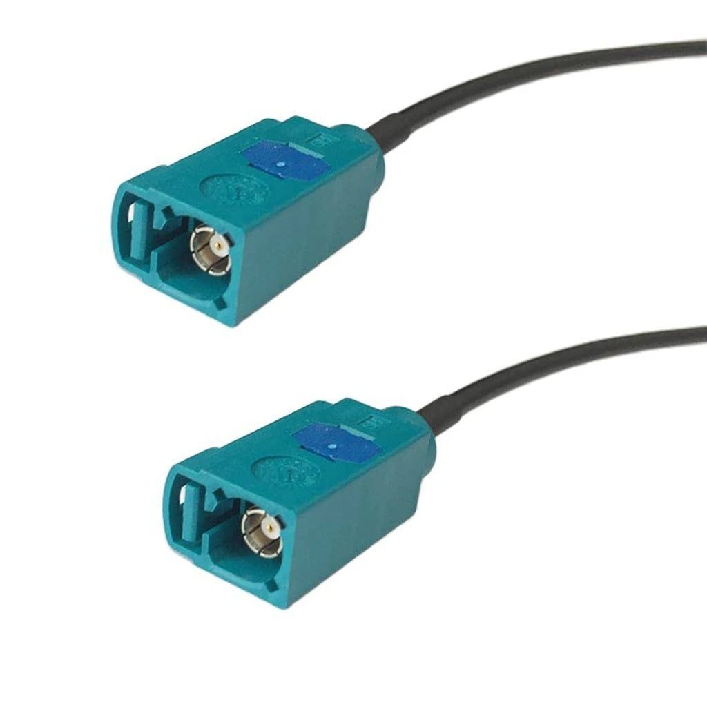 Fakra Z Female to SMA Male Plug Jack Coax Connector Pigtail Cable RG174 20cm 8" Neutral Coding