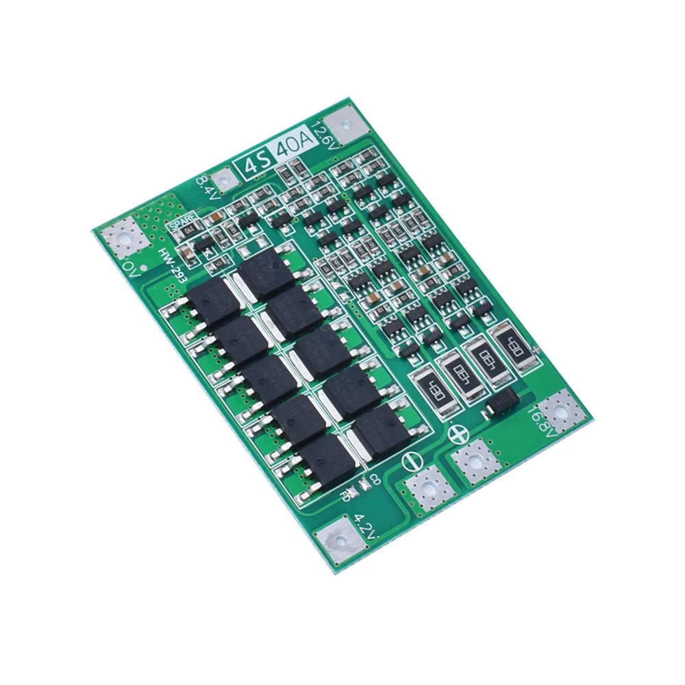 LIZAO 3S 4S BMS 20A 40A 60A 18650 Li-ion Battery Protection Board 11.1V-16.8V Enhanced Balance Charger Module