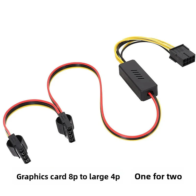 Graphics Card Hard Drive Cable GPU PCIE 8Pin Female To 1 2 3 4 SATA Hard Drive 18awg Power Supply Cable 12V To IDE Molex Cables