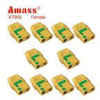 Amass 10PCS XT90S anti spark connector 5 Pairs Amass XT90-S coonector Anti-Spark Male Female Adapter for Car Lipo Battery