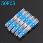 50/100pcs,Soldering Thermal Casing,Waterproof,Solder Seal Heat Shrink Butt Wire Connectors Terminals Electrical Copper with Glue
