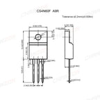 10pcs 10N65 TO-220F N-Channel Mosfet Bipolar Junction Transistor BJT SIC Mos Fets Triode Tube 10A 650V Integrated Circuits