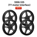 4 PCS 5908 Silicone Tire Wheel Compatible Robot Smart Car N20 TT Motor With 360-degree SG90 MG996R Servo For Arduino Project