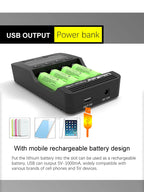 LiitoKala Lii-500 Battery Charger 4 Slot LCD Tester for 18650 26650 AA AAA Flashlight Vape Li-ion NiMH Rechargeable Cells