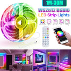 Tuya Smart WIFI RGBIC LED Strip Light Tape Addressable WS2811 IC Flexible RGB Neon LED Light USB APP Control for Alexa Google
