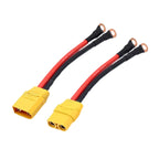 XT90 to 6MM/8MM Copper Nose Connector Cable XT 90 Plug to O Terminal Line 10AWG Aircraft Model Lithium Battery Connection Wire