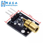 KY-008 650nm Laser Sensor Module 6mm 5V 5mW Red Dot Diode Copper Head for Arduino