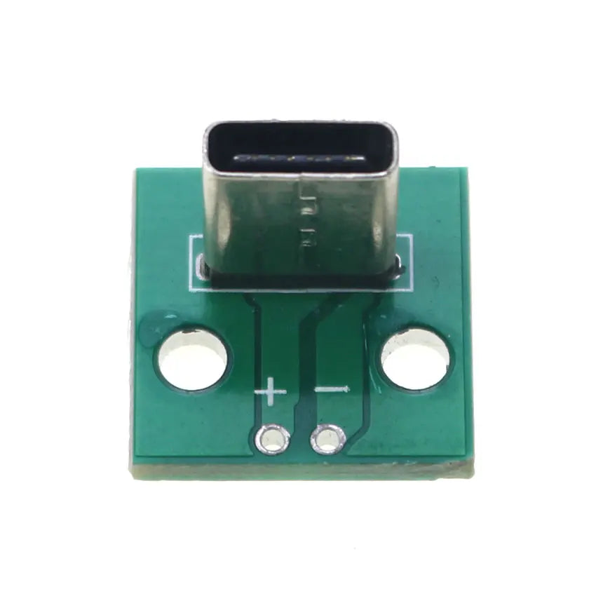 Cltgxdd 1pcs Vertical USB 3.1 Type C Female Socket 6pin 6P Connector 2.54mm DIP PCB Converter 5V Power Board Adapter