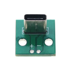 Cltgxdd 1pcs Vertical USB 3.1 Type C Female Socket 6pin 6P Connector 2.54mm DIP PCB Converter 5V Power Board Adapter