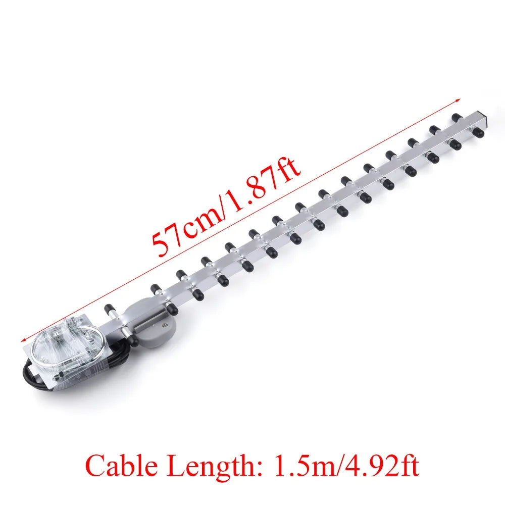 4G LTE 25dBi Antenna 791-2690MHz Outdoor Wireless Yagi Antenna SMA Male for Home/Office WiFi Network Device With Extension Wire