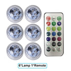RGB Submersible Lights Remote Control Underwater Led Light Battery Operated Night Lamp For Halloween Vase Wedding Party Decor
