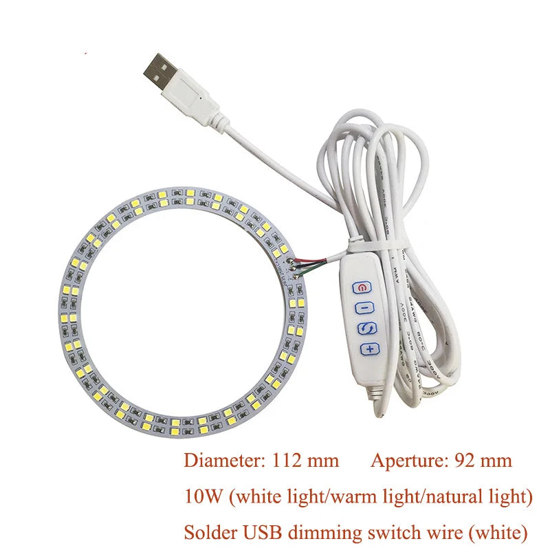 DC5V Dimmable LED Chip 5W-30W Surface Light Source SMD 5730 LED Light Beads DIY Tricolor Adjustable LED Bulb White Warm White