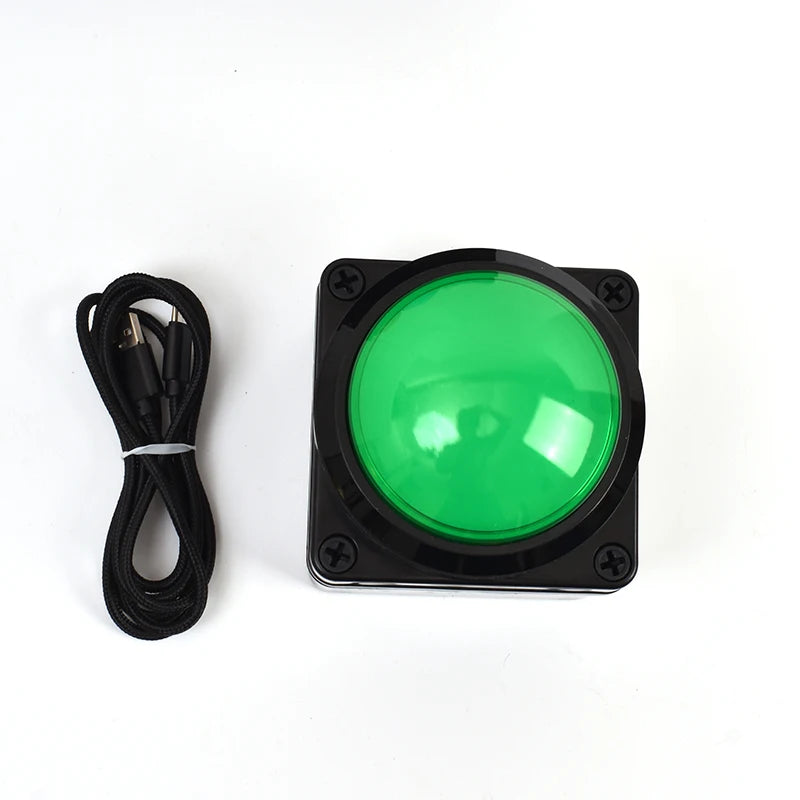 100MM USB Custom Button Remote Control Buzzer Switch Lottery Computer Mouse Shortcut Keyboard 2m