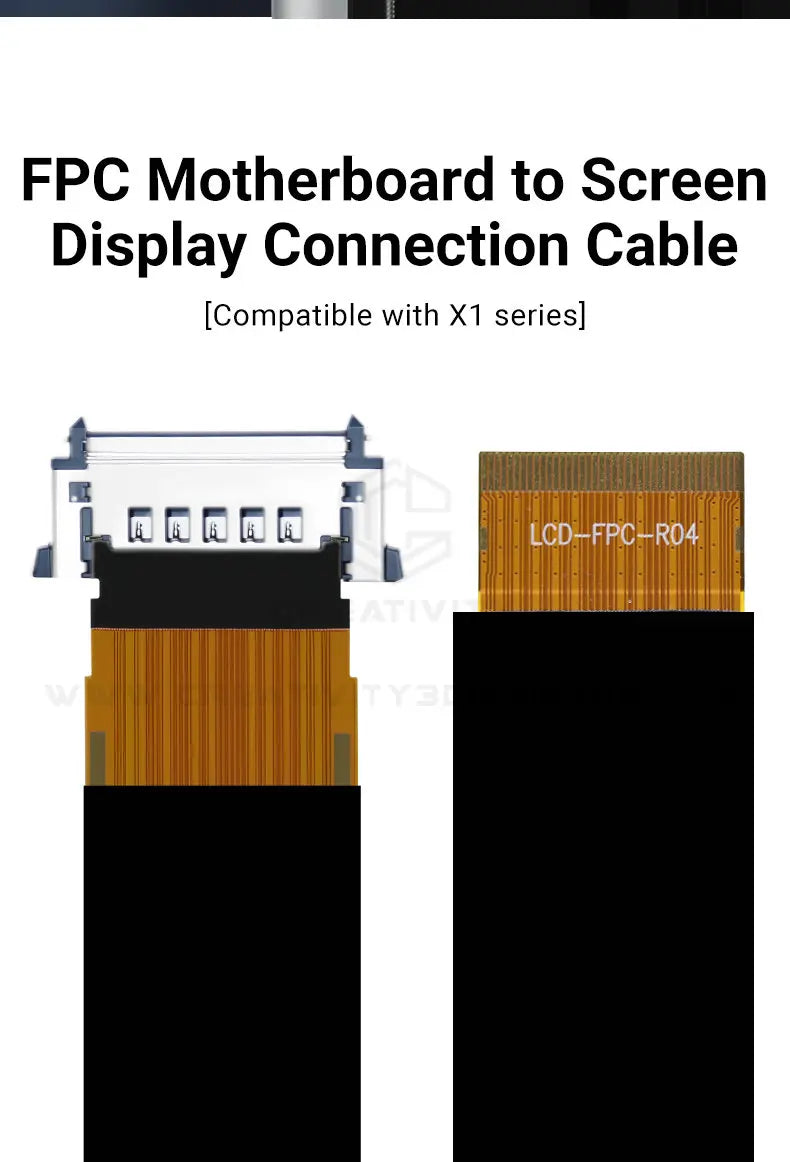 For Lab X1/X1C Display Connector Flex Cable for X1 Series Touch Screen Cable FPC Cable from AP Board to LCD Replace
